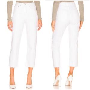 AGOLDE 90s Crop Jean Element Wash Raw Hem